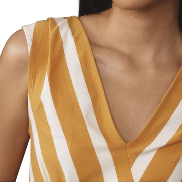 Anthropologie Maeve Sleeveless V-Neck Corset Blouse Tank Top size small - Picture 3 of 7